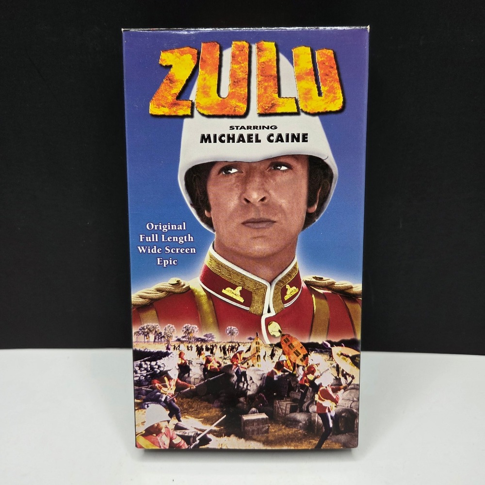 Zulu VHS Michael Caine Widescreen Letterbox Edition Vintage War Movie Epic 1996